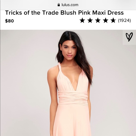 Lulus Dresses & Skirts - LuLus Tricks of the Trade Blush Pink Maxi Dress